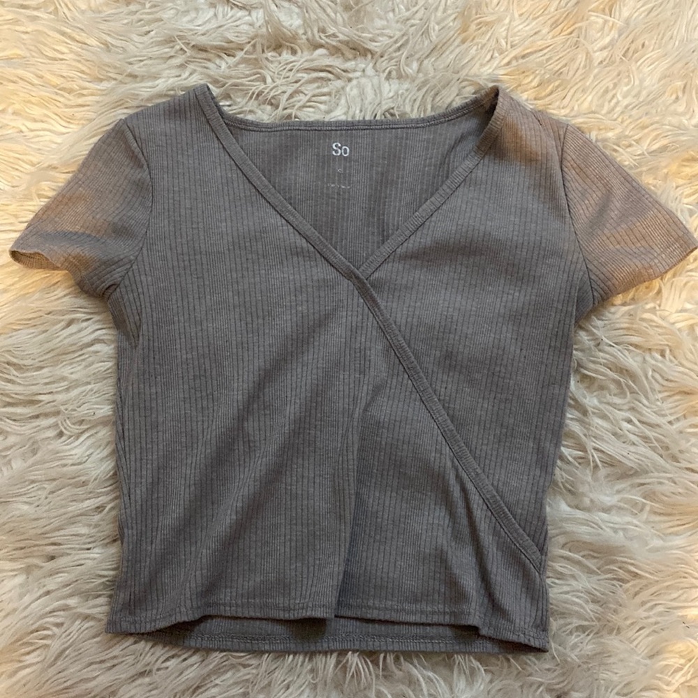 grey crop top from target